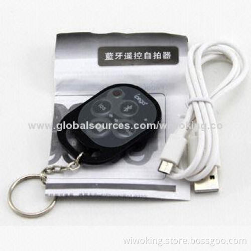 Bluetooth Remote Control/Self-timer for iPhone and Samsung Smartphones, Built-in Lithium Battery